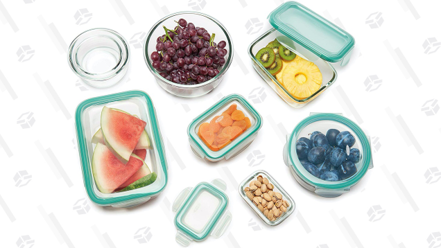 OXO Good Grips 16 Piece Leakproof Glass Food Storage Container Set | $48 | Amazon